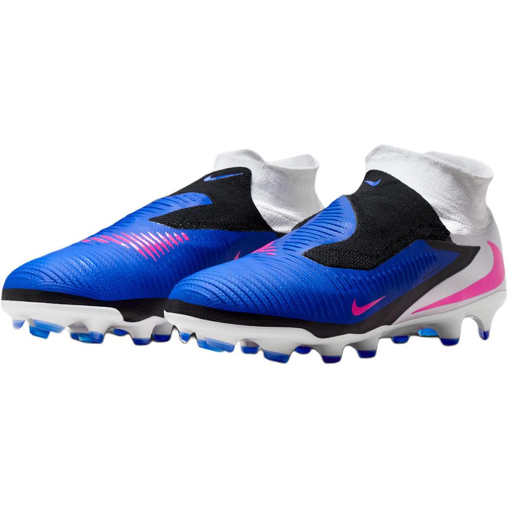 Nike Phantom 6 High Pro FG Racer Blue Unisex Cleats White Pink-Blast HQ2311-446
