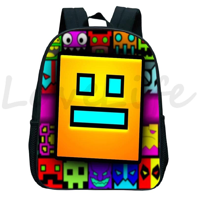 Spiele Geometry Dash Rucksäcke Wütendes Geometrie Kindergartenrucksack Kleine Schultasche Kinderrucksack Jungen Mädchen Bücherrucksack Geschenke