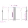 Retractable Side Awning Terracotta Red 120 X 600 Cm
