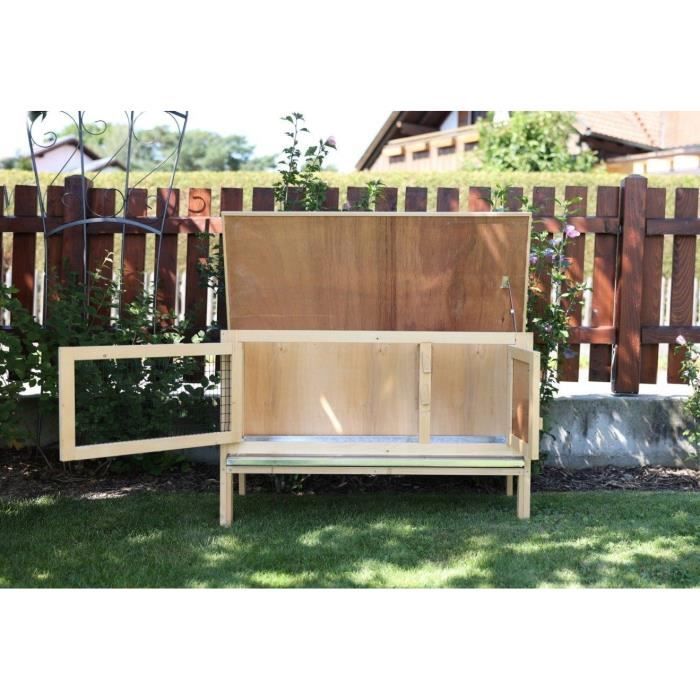 Outdoor Hutch - KERBL - FRED - 100x45x62 Cm - Wood - Secure Shelter for Rodents