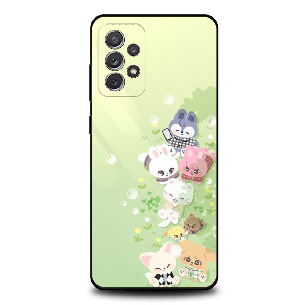 Kpop Stray-Kids Skzoo-ES Phone Case For Samsung S25,S24,S21,S22,S23,S30,Ultra,S20,Plus,Fe,Lite,Note,10,9,5G Black Cover