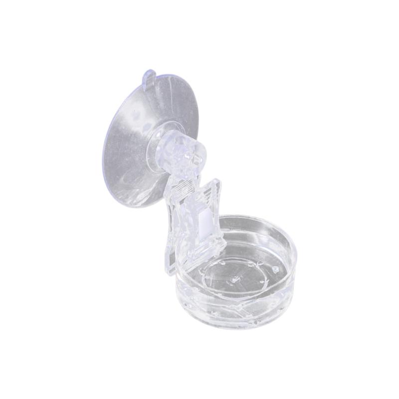 Reptiles Feeding Bowl Water Dish With Secure Suction Cup Safe Plastic Habitat Feeder Dish For Lizards Snakes Amphibians