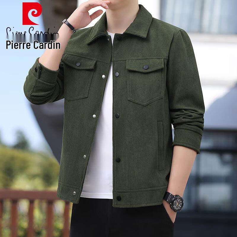 

Pierre Cardin Men s Business Casual Corduroy Collar Jacket 5XL