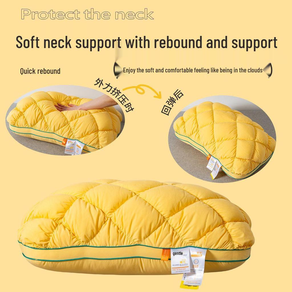 Pineapple Bread Pillow for Cervical Spine Support - Super Soft Home & Dorm Pillow