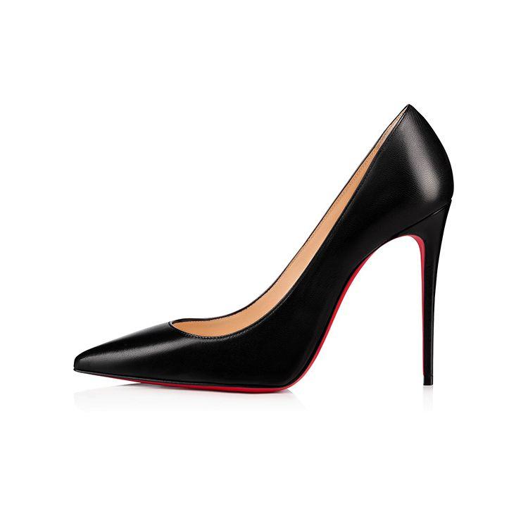 

Christian Louboutin Kate 100mm Туфли Черные женские кроссовки из кожи наппа Красный 3191410BK01