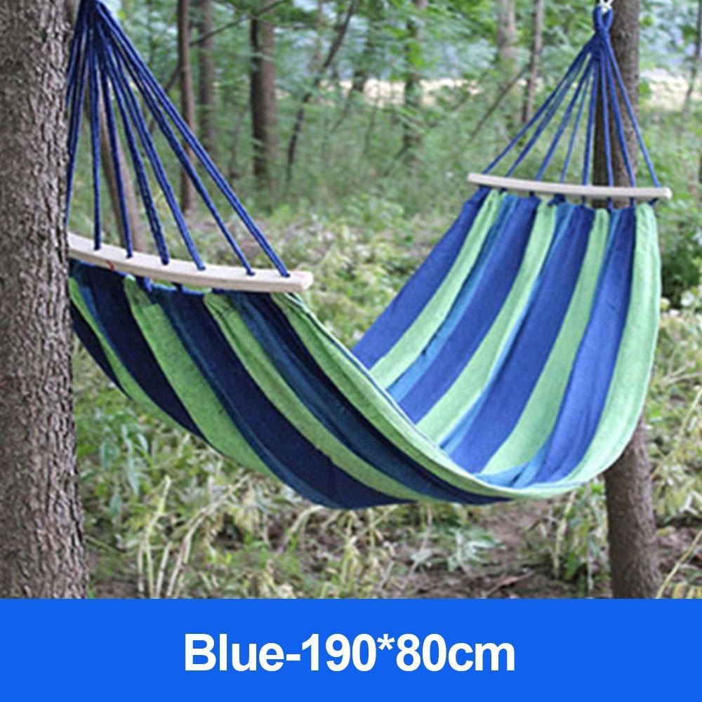

Thick Canvas Outdoor Hammock Wide Design Good Load-bearing Swing Hammock Breathable Hanging Bed Beach Leisure Activities