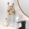 Wall Toothbrush Holder Capybara Toothbrush Storage Adhesive Cute Aesthetic Wall Mounted Tooth Brush Hanger For Shower Mirror RV