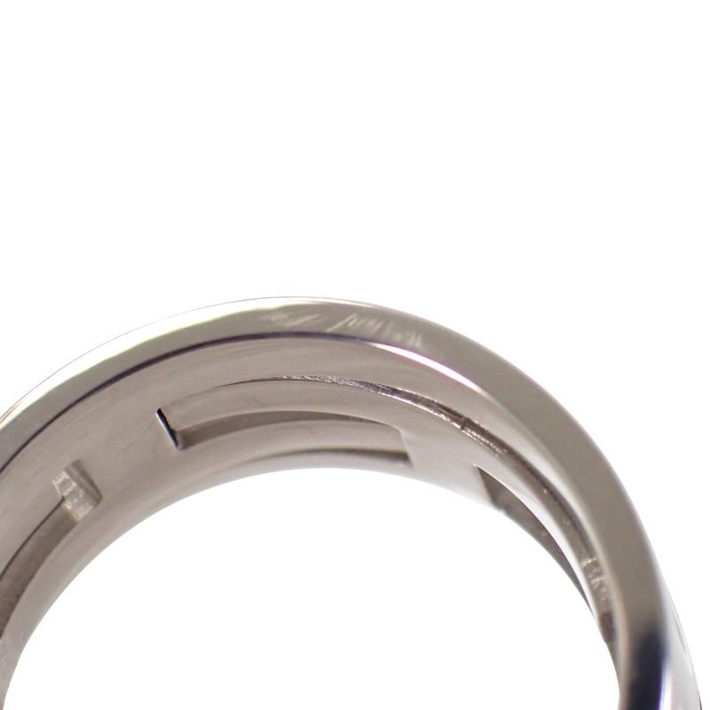 HERMES  #13(JP Size)  ring black Silver925 Women