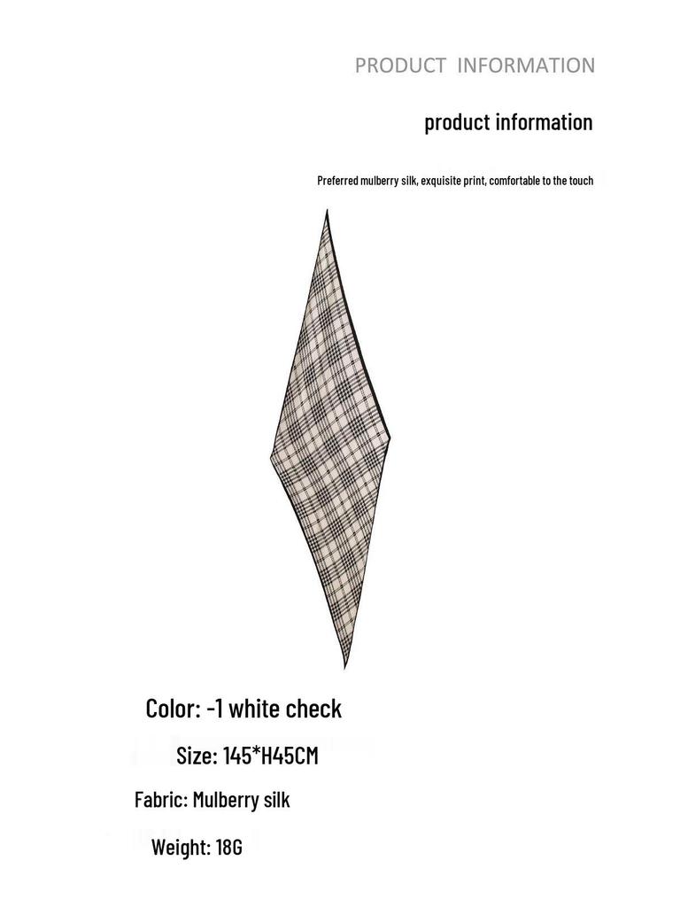 2025 Women's Mulberry Silk Crepe Scarf - Versatile High-End Fashion Accessory for Commuting: Neck Warmer & Sun Protection Shawl