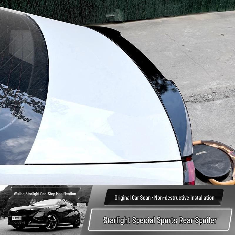 Wuling Xingguang Rear Spoiler ABS No-Drill Decorative Wing Parts