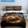 3PCS Basketball Crown Fire Sport 3pcs Bedding,Including 3PCS Duvet Cover And 2pcs Pillowcases Perfect for Christmas,Ideal for Bedroom, Dormitory