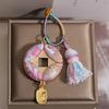 Handgefertigter zweiseitiger Song-Brocade-Kürbis-Anhänger Schlüsselanhänger - Chinesischer Stil Hanfu Taschenaufhänger