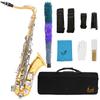 SLADE Bb Tenor Saxophone Kit B-flat Muti-color Brass Pipe Saxophone Pro Woodwind Instrument With Glove Reed Saxphone Parts