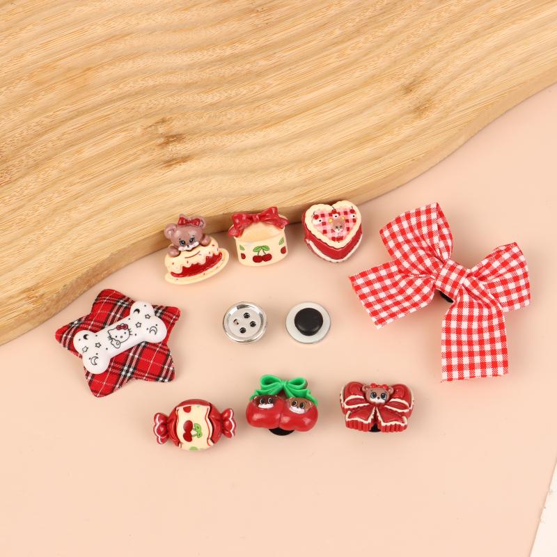 Cute Cherry Candy Cake Shoe Buckle Girly Detachable Shoe Flower Shoe Charms For Hole Shoes Shoe Upper Decorative Accessories