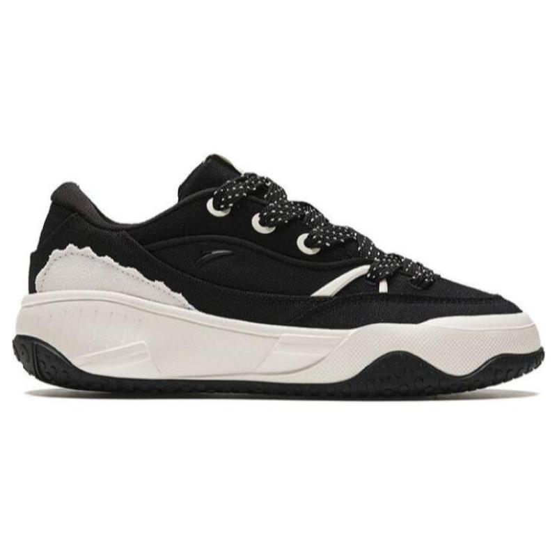 Anta Cookie Shoes Wear-resistant And Lightweight Low-Top Skateboard Shoes Women's Black Sneakers 922418072-1