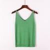 Glänzendes Pailletten-Strick-Camisole-Westen-Top für Damen