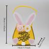 1PC Easter Tote Bag Basket New Basket Rabbit Ornament Simple Storage Bag Holiday Decoration Props Home Decor