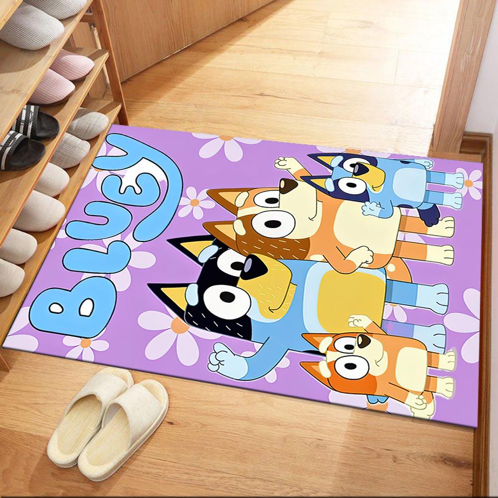 I tappeti quadrati Bluey Family Adventure sono un'ottima scelta per soggiorni, camere da letto, decorazioni per la casa e come regali.