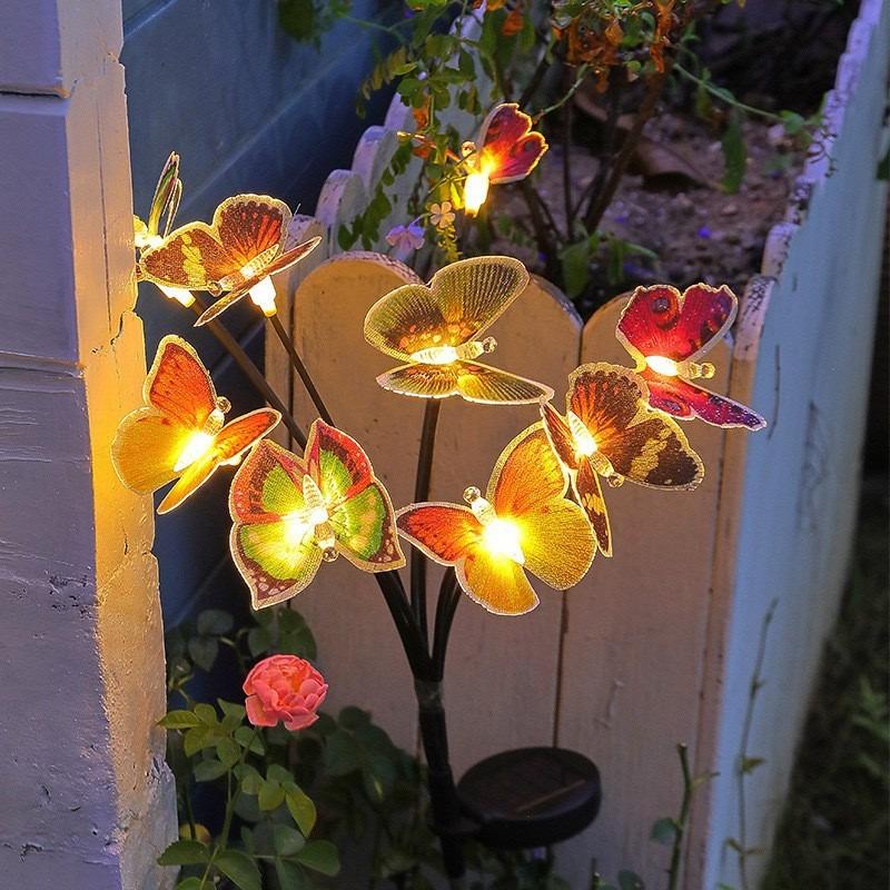 Solar Firefly Light Outdoor Waterproof Garden Decorative Lawn Light Landscape Ambience Floor Insert Light