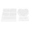 2pcs White Heart Frame Craft Tool Silicone Mold Photo Frame Making Tool  DIY Crafts