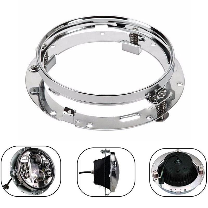 7 Zoll Runder LED-Scheinwerfer Montagehalterung Ring für Auto Jeep Wrangler JK Suzuki Samurai für Harley Motorrad 7" Halterung