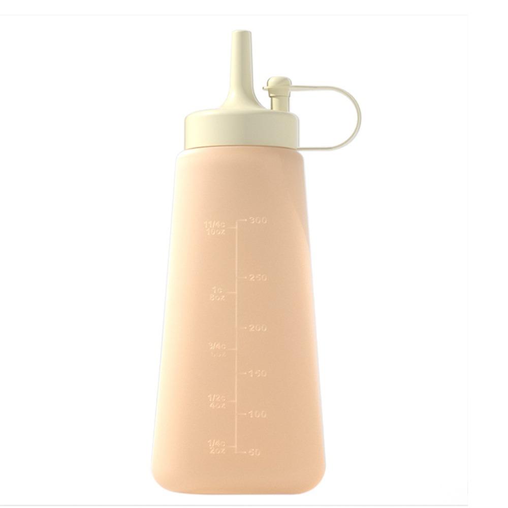 Leakproof Design Sauce Dispenser Transparent Silicone Split Bottle Condiment Storage Jar  BBQ Sauce