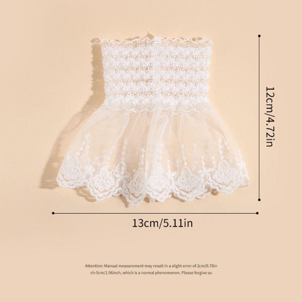 Fashion Lace Ruffled Wrist Fake Sleeves Cuffs Costume Accessory Soft Lace Cuff Comfortable Wrist Cuff Wedding