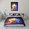 Cute Starry Night Bedding Set Bedding Duvet Cover Set Duvet Cover Pillowcases (1 * Duvet Cover 2 * Pillowcases, Without Duvet Insert)