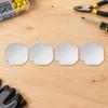 4 Pieces Stainless Steel Octagonal Electrical Box Cover Flat Junction with