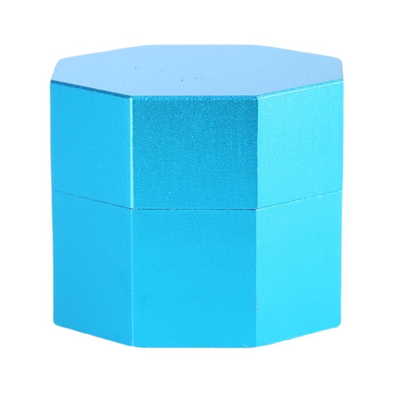 Aluminum Cue Chalks Box  Octagonal  Pool Chalks Holder Billiard Cue Chalks Holder Billiard Chalk Case Easy To Carry