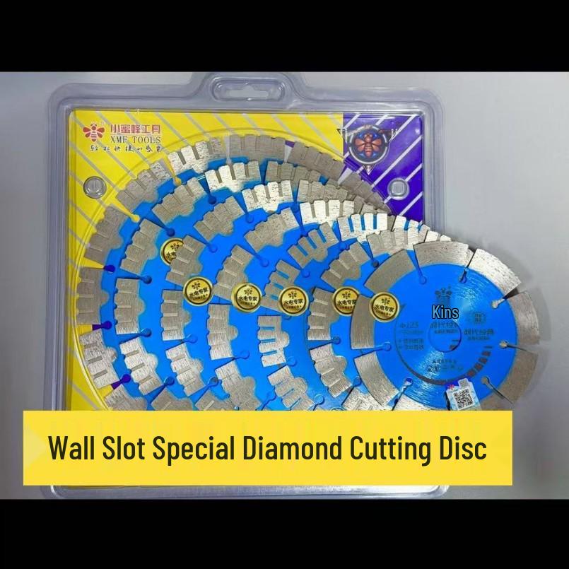 Little Bee Wall Chaser Diamond Saw Blade for Concrete, Red Brick, and Cement Cutting.