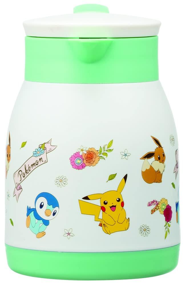 Skater Vacuum Stainless Steel Tabletop Pot Wide Mouth Pitcher Thermos 600ml Pokemon Antique Insulated/Cold-Preserving Double-Walled VSP6-A