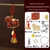 Handmade Year of the Horse Brocade Keychain Ornament