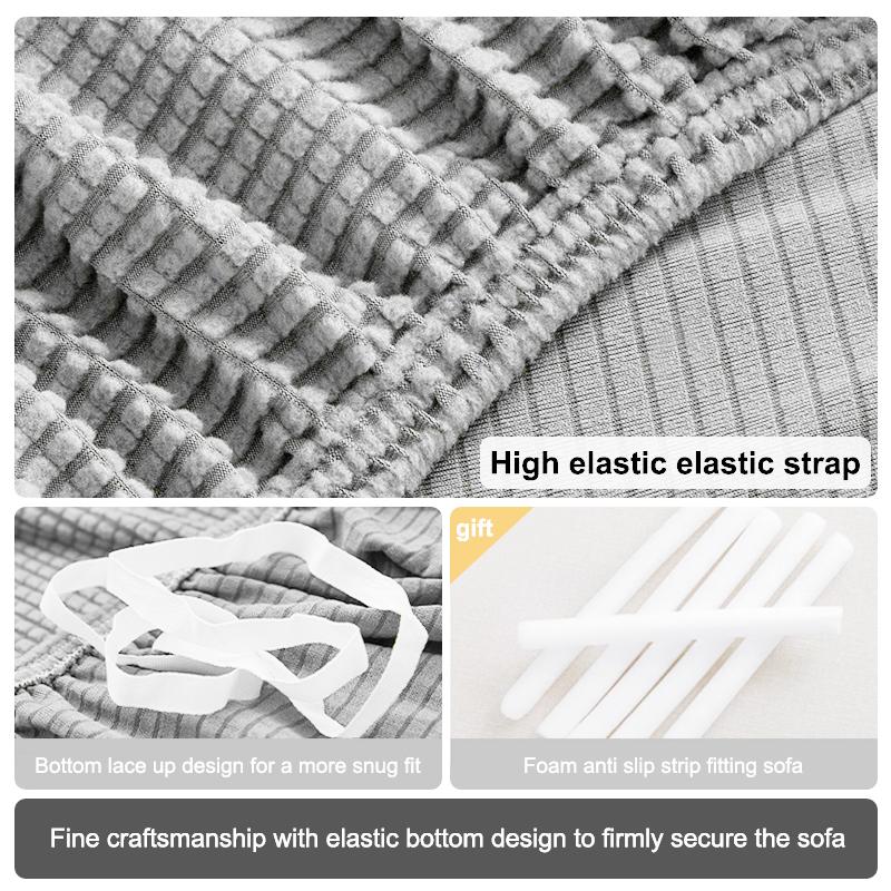 Elastic Jacquard Fabric Sofa Cover Stretch Couch Cover Sectional L Shape Sofa Slipcover Corner Case for Living Room 1/2/3/4 Seat