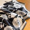 Hangzhou Silk Small Fragrance Camellia Silk Scarf Shawl Mulberry Silk Square Scarf Temperament Versatile Summer