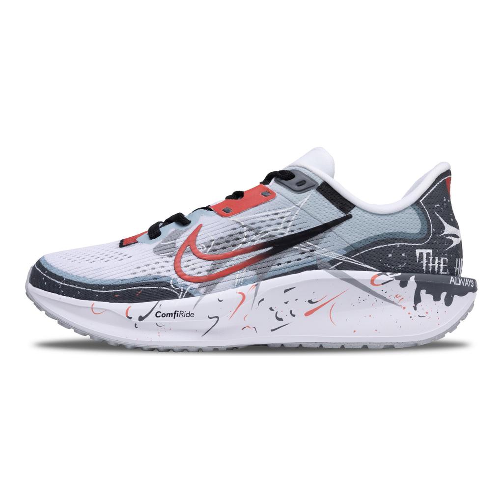 Nike Quest 6 Mesh Cushioning Slip Resistant Breathable Lightweight Low top Casual Sprint Running Shoes Unisex Gray FD6033-100(Team28-)