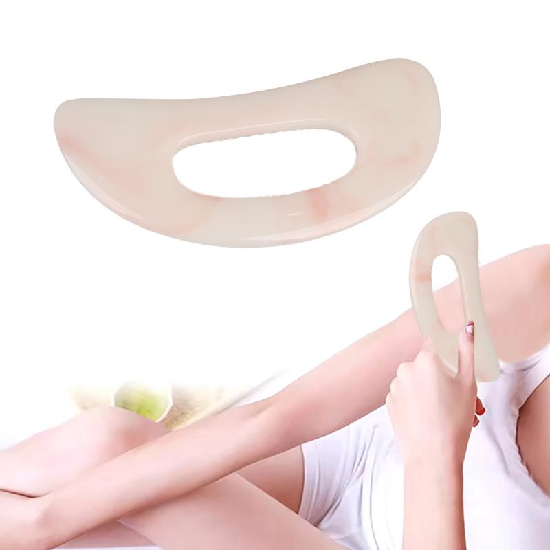 Pink Series Bending Knife Scraping Mushroom Shaped Facial Beauty Gua Sha Board Resin Massager Body Spa Acupuncture Physical