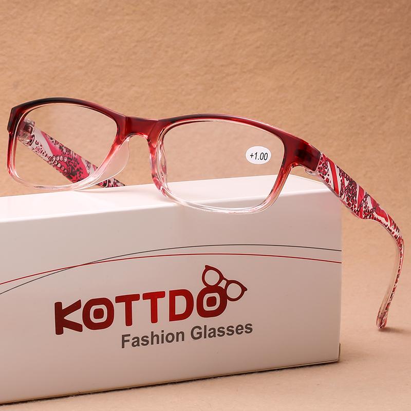 New Women Reading Glasses Vintage Printing Eyeglasses Frame Optical Computer Presbyopia Eyewear +1.0 +1.5 +2.0 +2.5+3.0+3.5+4.0
