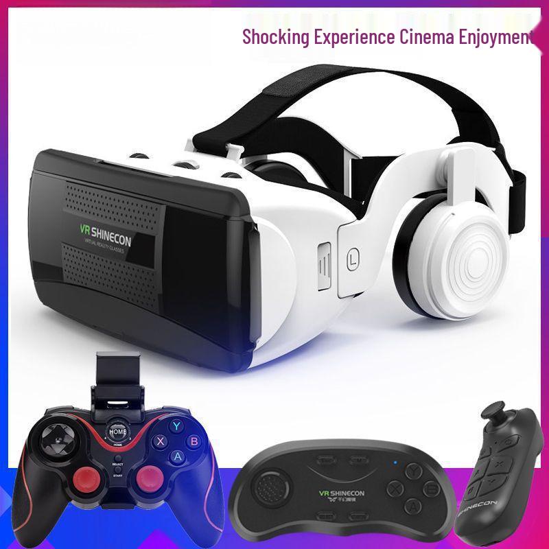 3D VR Headset: Mobile, Head-Mounted, All-in-One Virtual Reality Cinema & Gaming Device Upgraded + Standard Controller