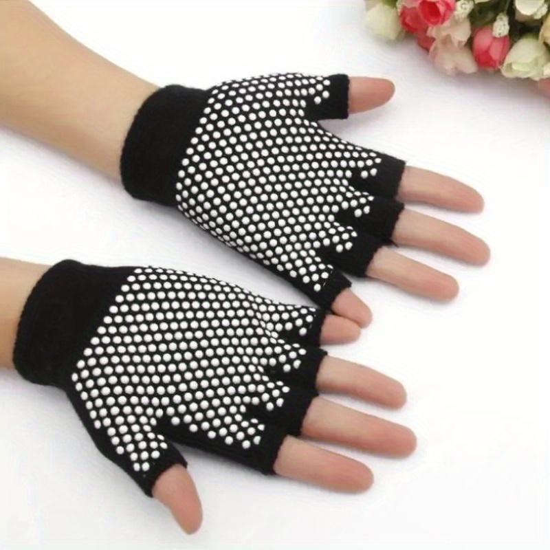 1 Pair Fashion Solid Color Gloves Work Performance Unisex Gloves Party Outdoor Sports Half Finger Gloves