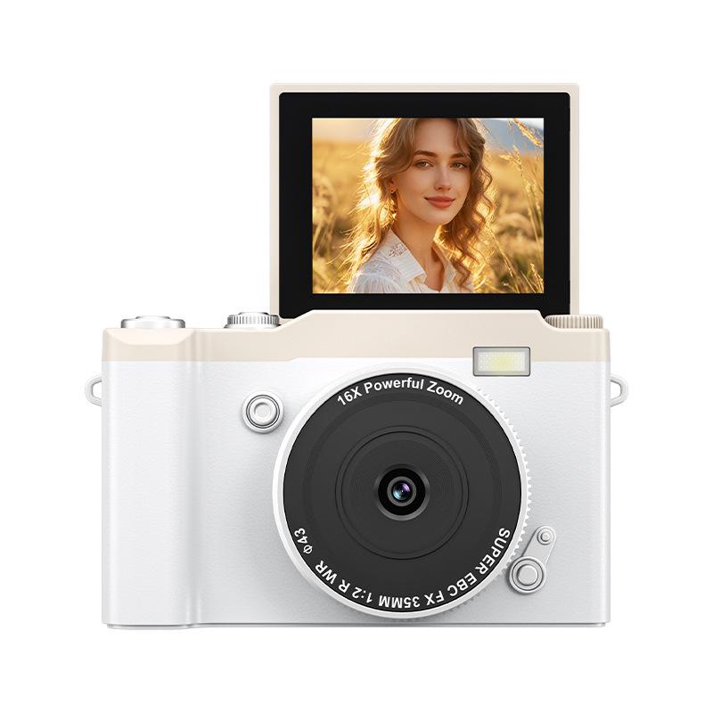 HD Pixel Flip Screen Digital Camera for Students - Phone Uploadable, Retro CCD Style