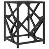 Coffee Table with Glass Top Transparent 30 x 30 x 41 cm Steel