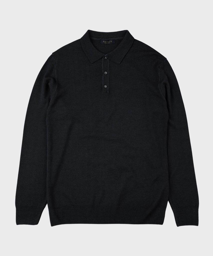 PANICALE Wool Collared Button Polo Knit 4 Colors