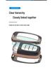 Hongqi H5/H9 Key Cover: EHS9 Metal Car Key Shell with Buckle for Men.