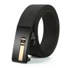 Men'S Toothless Automatic Buckle Woven Canvas Belt Belt Casual Nylon Tactical Pants Belt Military Training Outdoor Belt