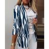 New Autumn Winter Women‘s Tie-Dye Blazer, Slim Fit Professional Long Sleeve Jacket for Office & Casual Wear
