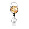 Flower Butterfly Chrysanthemum Doctor ID Badge Clip Lanyards Holder Porta Credencial  Reel Nurse Retractable Keychain Wholesale