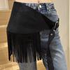 Vintage Western Leren Franje Tailleband Voor Dames Lente Zomer Straatmode
