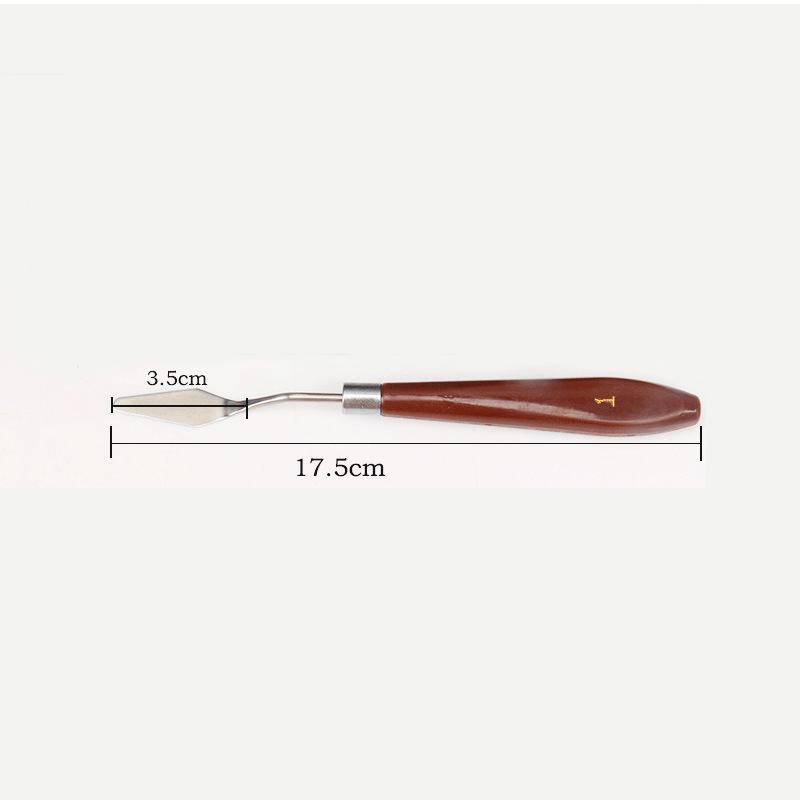 Stainless Steel Paint Scraper Set: Palette & Mixing Knives for Oil & Watercolor Painting