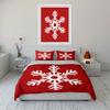 Winter-Themed Snowflake Decoration Bedding Set Exquisite Three-Piece Bedding Set Gift For Kids And Adults